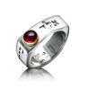 HaAri Square Silver Kabbalah Ring with Divine Names ... | Jewish Rings