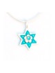 Silver Star of David Necklace in Light... | Necklaces by Esther Shahaf