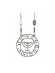 Shraga Landesman Shalom and Menorah Pomegranate Ne... | Jewish Pendant