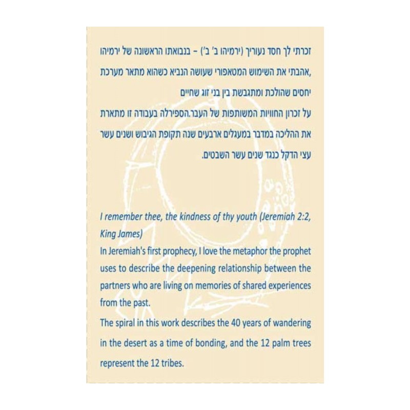 Shraga Landesman Jeremiah Blessing and Palm Trees ... | Jewish Pendant