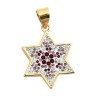Ruby and Zircon Star of David Pendant | Jewish Gift from Israel