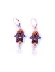 Oriental Hamsa Earrings in Silver by Ester Shahaf | Earrings