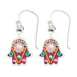 Ethnic Hamsa Earrings by Ester Shahaf | Earrings