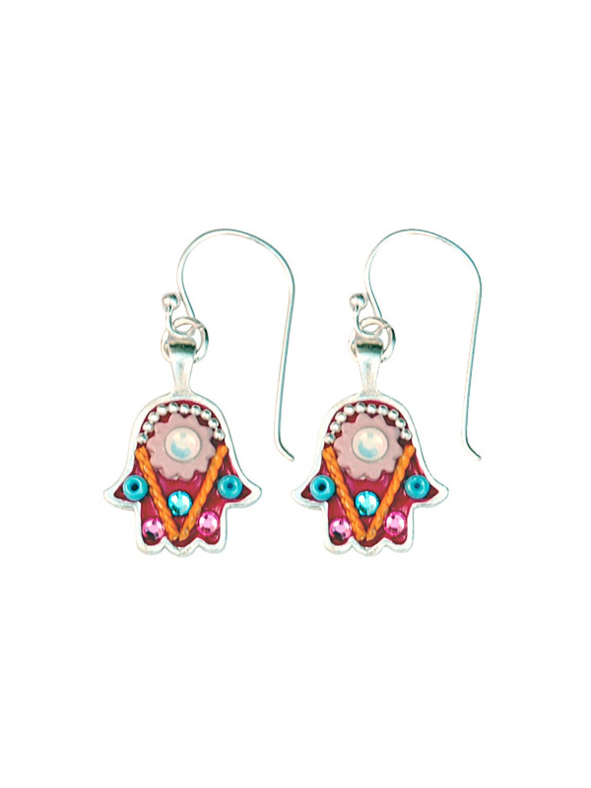 Ethnic Hamsa Earrings by Ester Shahaf | Earrings