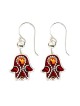 Maroon Hamsa Earrings by Ester Shahaf | Earrings