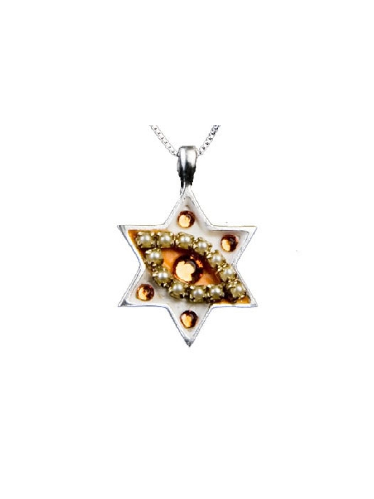 Star of David Pendant Against the Evil... | Necklaces by Esther Shahaf