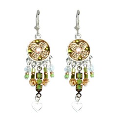 Ethnic Oriental Bead Earrings by Ester ... | Earrings by Esther Shahaf