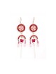 Pink Oriental Bead Earrings by Ester Sh... | Earrings by Esther Shahaf
