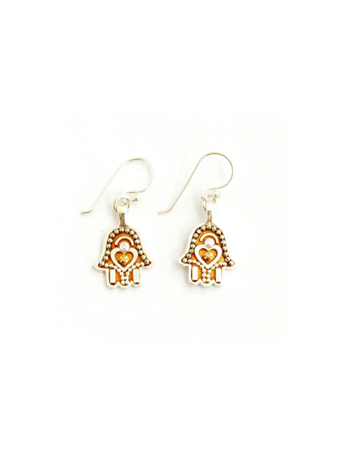 Hamsa Beadwork Earrings by Ester Shahaf | Earrings