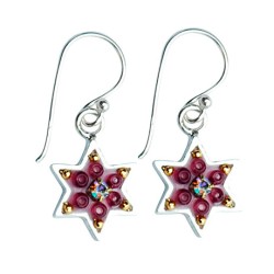 Funky Star of David Earrings by Ester Shahaf | Earrings