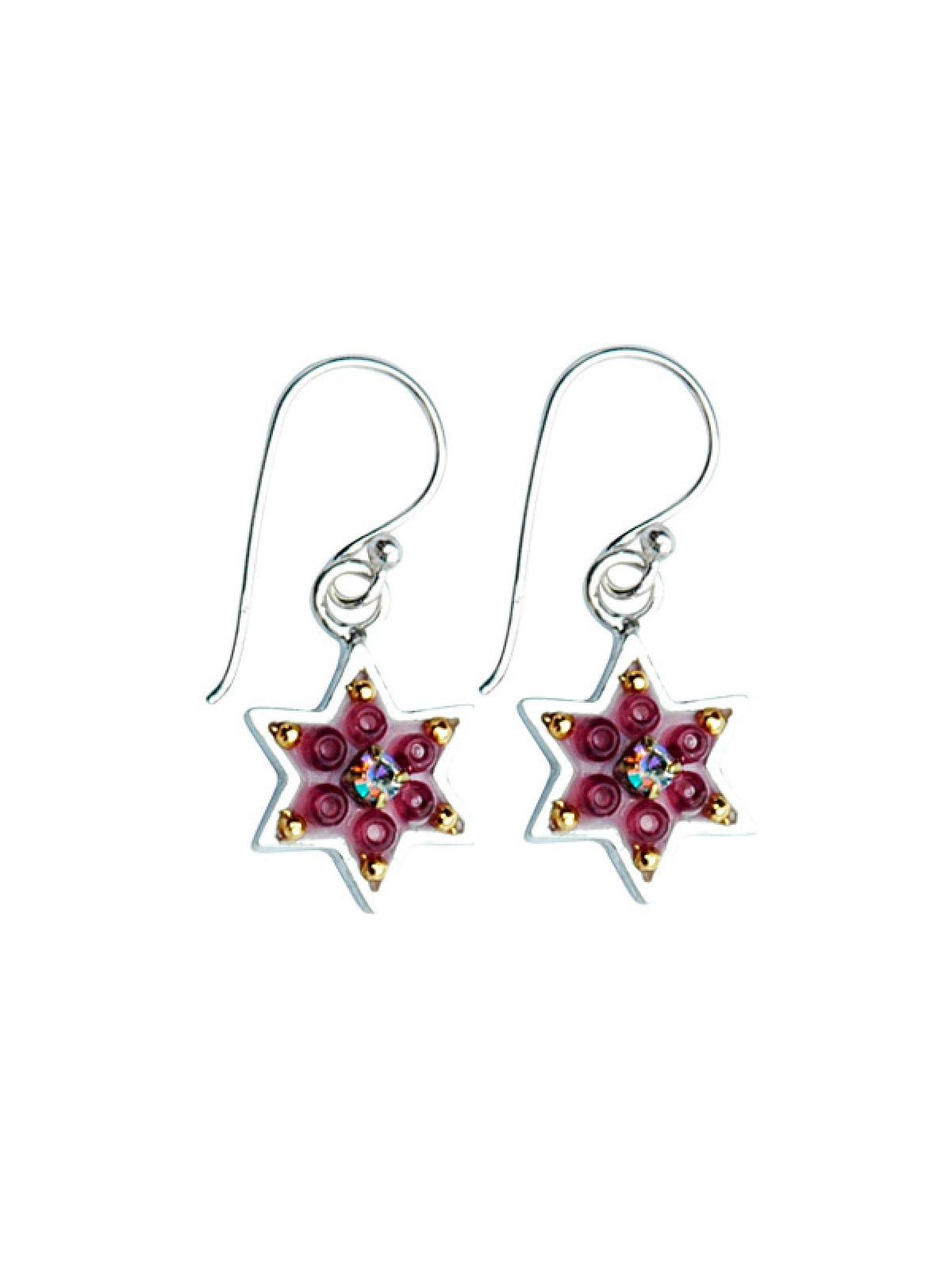 Funky Star of David Earrings by Ester Shahaf | Earrings
