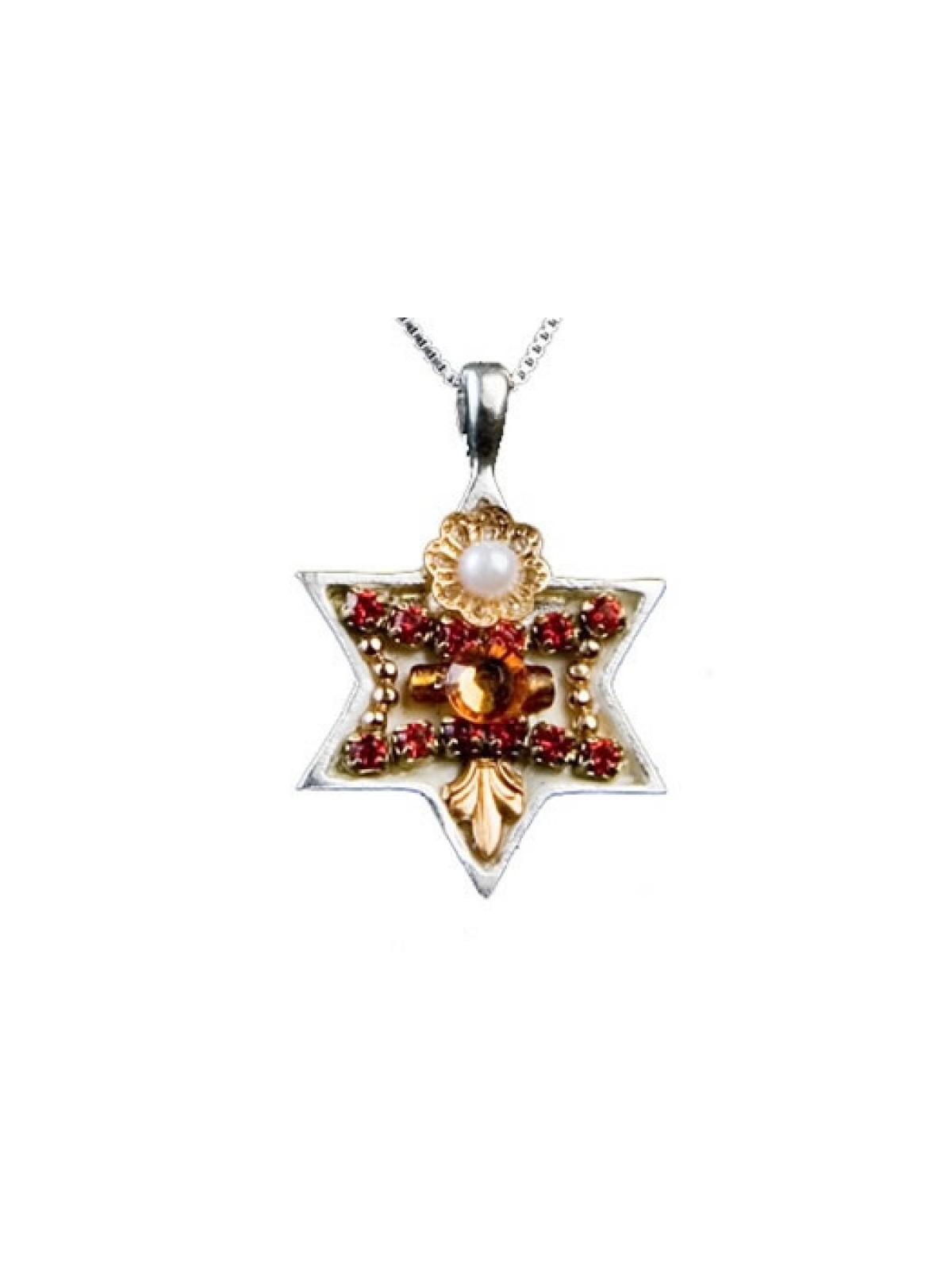 Decorative Star of David Necklace by E... | Necklaces by Esther Shahaf