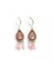 Pink Bead Oriental Earrings by Ester Sh... | Earrings by Esther Shahaf