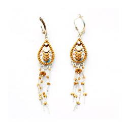 Delicate Oriental Earrings by Ester Shahaf | Earrings by Esther Shahaf