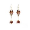 Autumn Shades Hamsa Dangle Earrings by Ester Shahaf | Earrings