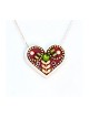Maroon Heart Necklace in Silver Shahaf | Necklaces by Esther Shahaf