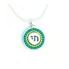Silver Chai Necklace in Green by Ester ... | Chai Necklaces & Pendants