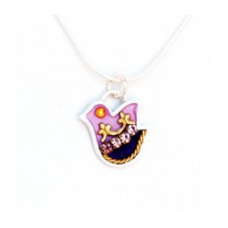Collier colombe dans les tons de violet par E... | Colliers par Esther Shahaf
