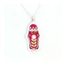 Red Flower Hamsa Necklace by Ester Shahaf | Hamsa Necklace