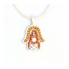 Shades of Copper and Gold Hamsa Necklace by Ester ... | Hamsa Necklace