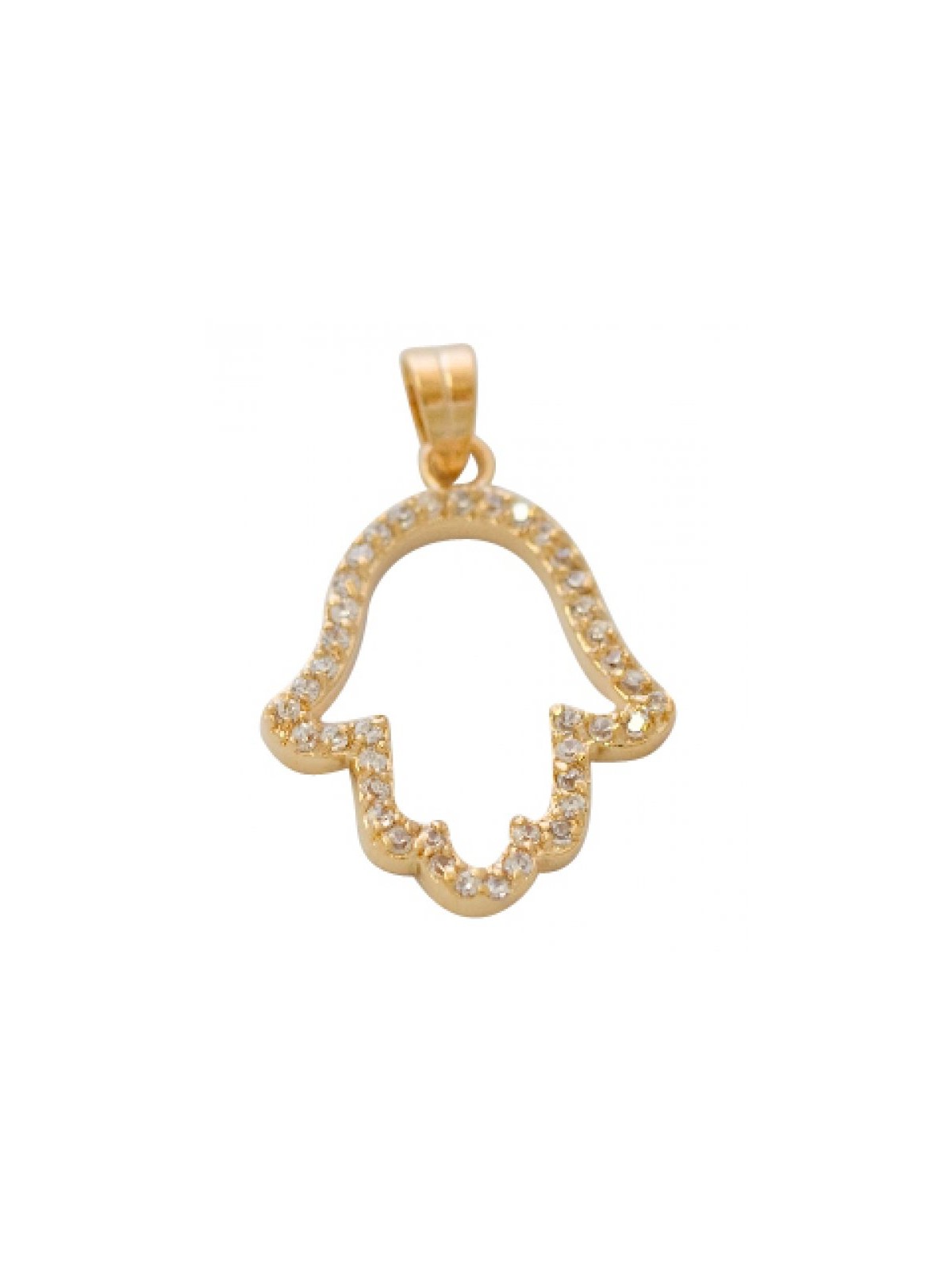 Gold filled Hamsa Pendant | Hamsa Necklace