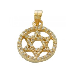 Circle Star of David Pendant | Necklaces & Pendants by M Judaica