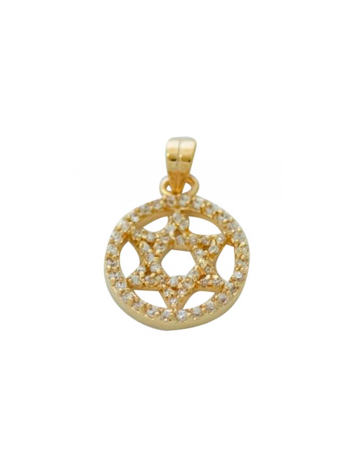 Circle Star of David Pendant | Necklaces & Pendants by M Judaica