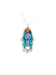 Flower Power Silver Hamsa Necklace by Ester Shahaf | Hamsa Necklace