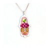 Spring Design Hamsa Necklace by Ester Shahaf | Hamsa Necklace