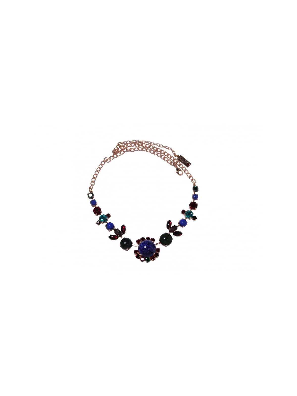 Amaro Collier Fait Main Bleu Violet Precious S... | Colliers Amaro