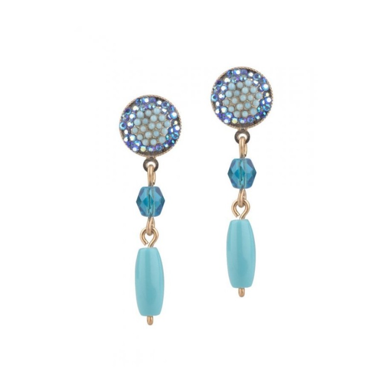 Amaro Handcrafted Earrings with Semi precious Turquoise ... | Earrings