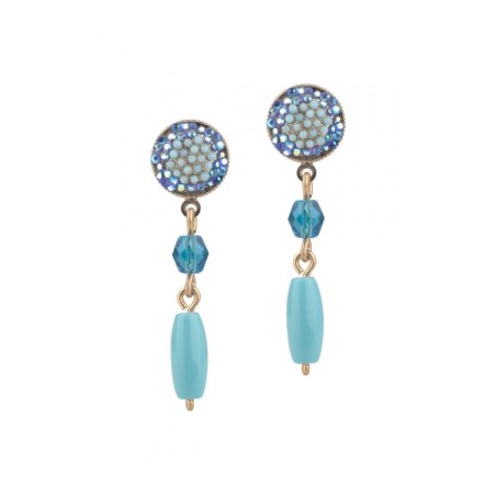 Amaro Handcrafted Earrings with Semi precious Turquoise ... | Earrings