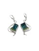 Michal Kirat Sterling Silver and Roman Glass... | Roman Glass Earrings