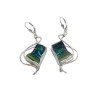 Michal Kirat Sterling Silver and Roman Glass... | Roman Glass Earrings