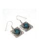 Michal Kirat Sterling Silver and Roman Glass... | Roman Glass Earrings
