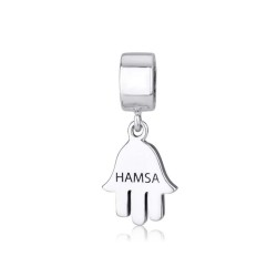 Sterling Silver Hamsa Charm | Judaica Charms