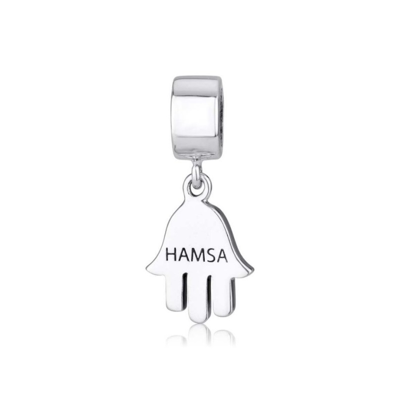 Sterling Silver Hamsa Charm | Judaica Charms