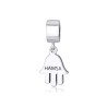 Sterling Silver Hamsa Charm | Judaica Charms