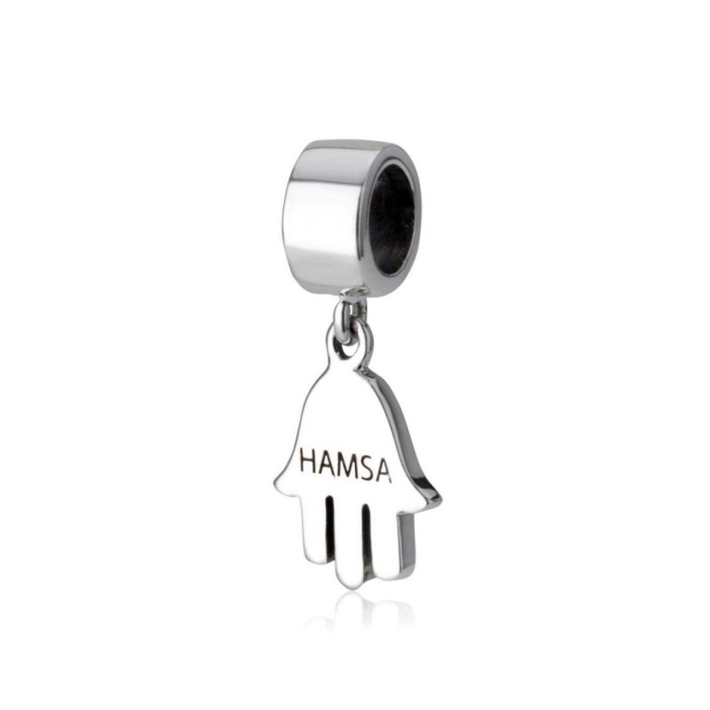 Sterling Silver Hamsa Charm | Judaica Charms