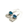 Michal Kirat Roman Glass Drop Earrings with ... | Roman Glass Earrings