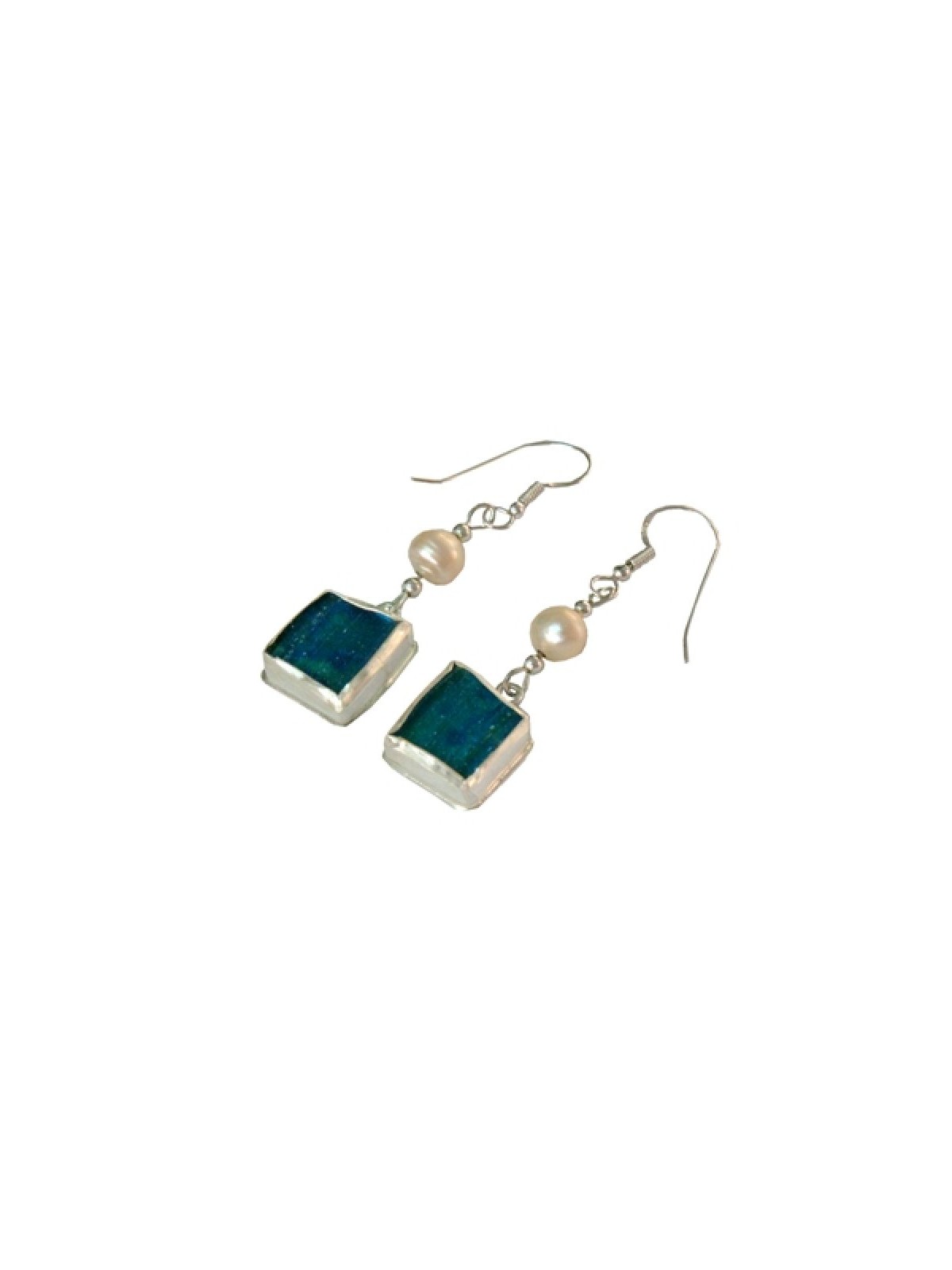 Michal Kirat Roman Glass Dangle Earrings Ste... | Roman Glass Earrings