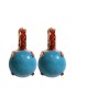 Amaro Handcrafted Rose Gold Plate Turquoise Earrings wit... | Earrings