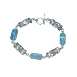 Michal Kirat Sterling Silver Bracelet with Ob... | Bracelets & Anklets