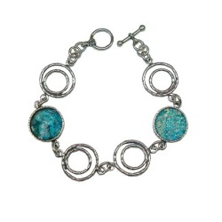 Michal Kirat Sterling Silver Bracelet Circula... | Bracelets & Anklets