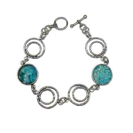 Michal Kirat Sterling Silver Bracelet Circula... | Bracelets & Anklets