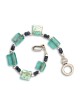 Michal Kirat Sterling Silver Bracelet with ... | Roman Glass Bracelets