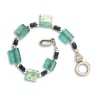 Michal Kirat Sterling Silver Bracelet with ... | Roman Glass Bracelets