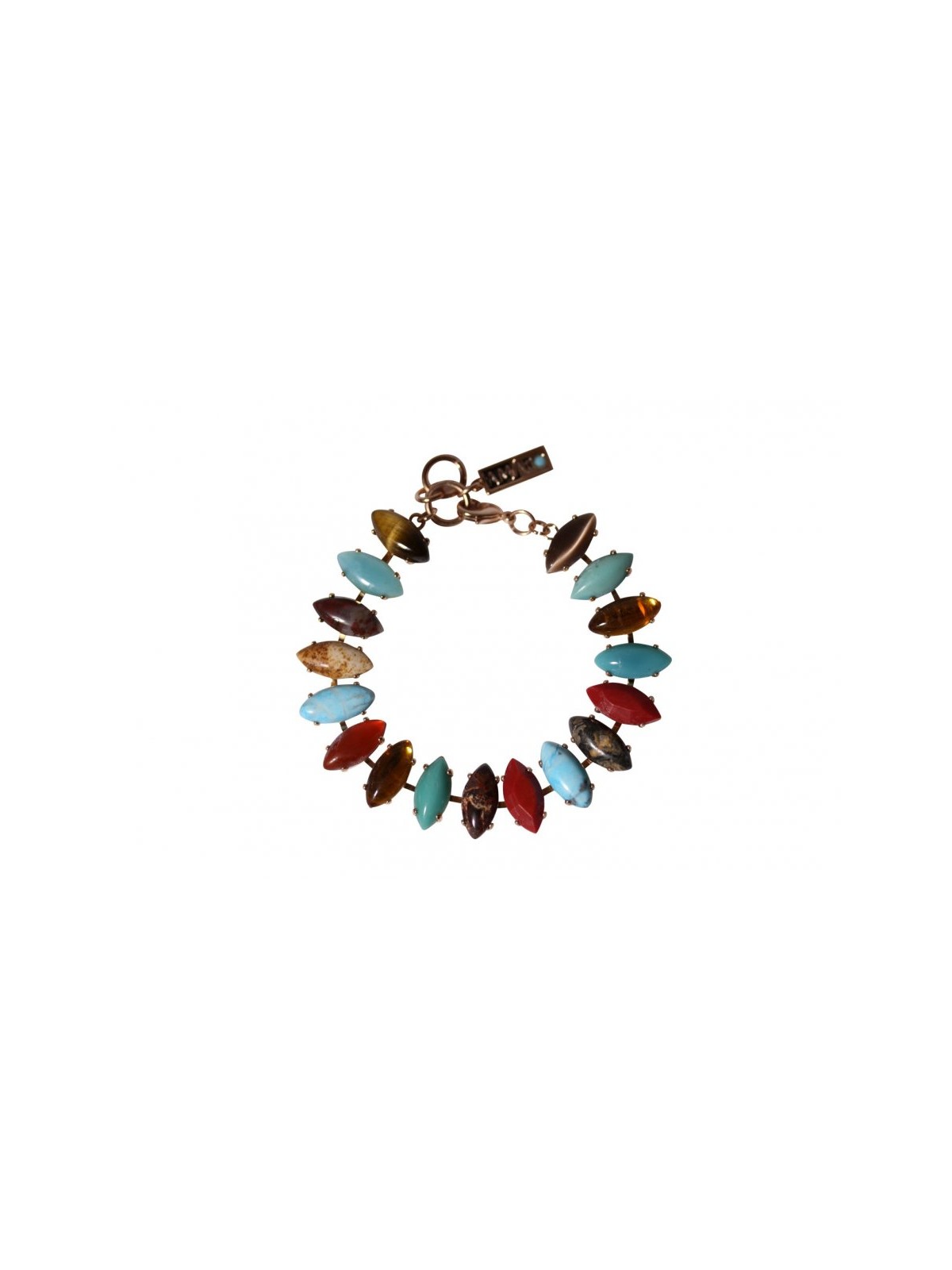 Amaro Handcrafted Bracelet Colorful Marquise S... | Bracelets by Amaro