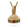 Hoshen Crown Necklace in Gold by HaAri Jewelry | Jewish Pendant