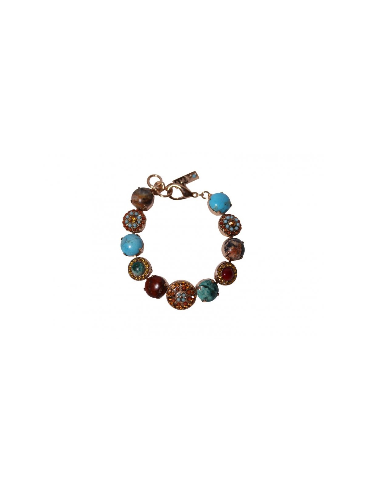 Amaro Handcrafted Bracelet Large Round Semi Pr... | Bracelets by Amaro